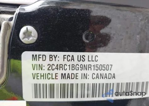 2022 Chrysler Pacifica Touring L z USA, uszkodzony, nr VIN 2C4RC1BG9NR150507